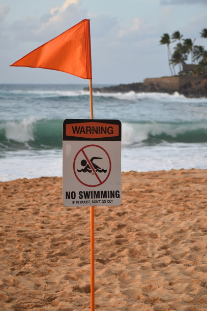禁止游泳警告标志图片下载