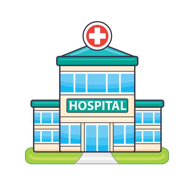 医院建筑。图片下载