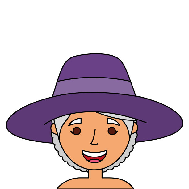 老太太脸老太太奶奶卡通图片下载