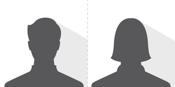 男女头像头像，剪影光影图片下载