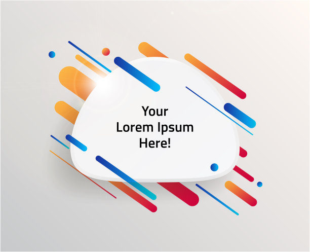 现代和动态文本框的报价。高质量矢量插图。图片下载