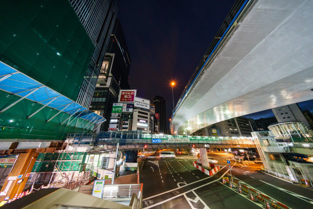 东京涩谷重建夜景图片下载