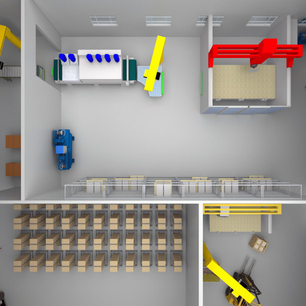 木工工厂俯视图图片下载