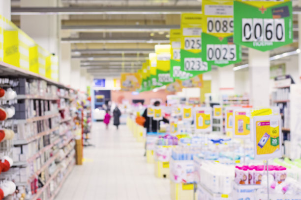 抽象模糊超市背景图片下载