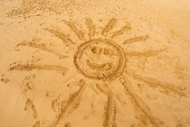 沙滩上的阳光图片下载