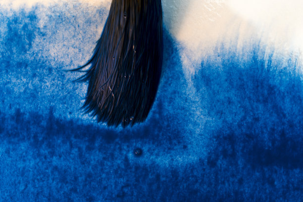 水彩蓝色抽象背景图片下载