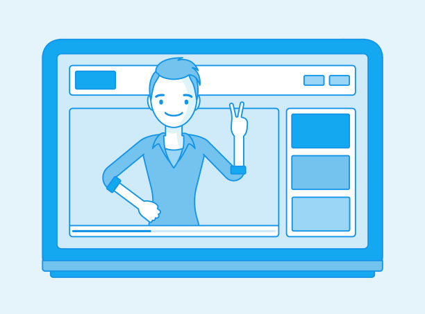 屏幕上的视频博主图片下载