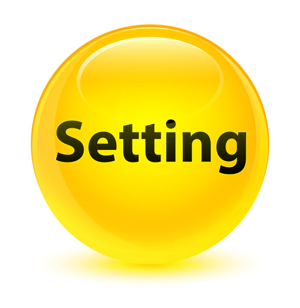 设置玻璃黄色的圆形按钮图片下载