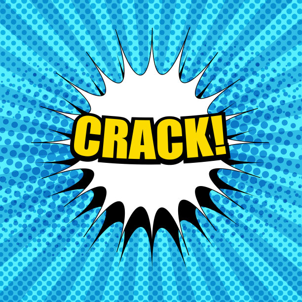 漫画彩色蓝色背景图片下载