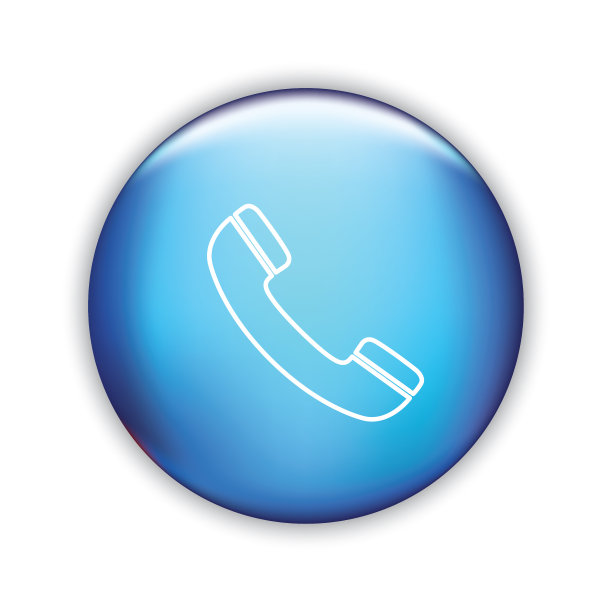 细线图标在闪亮的按钮-客户服务图片下载