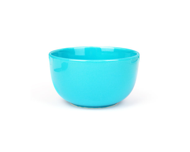 蓝色碗孤立图片下载