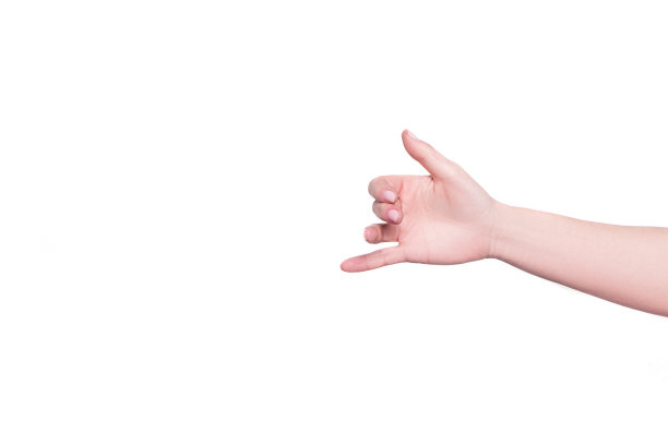 手持智能手机孤立的白色背景图片下载