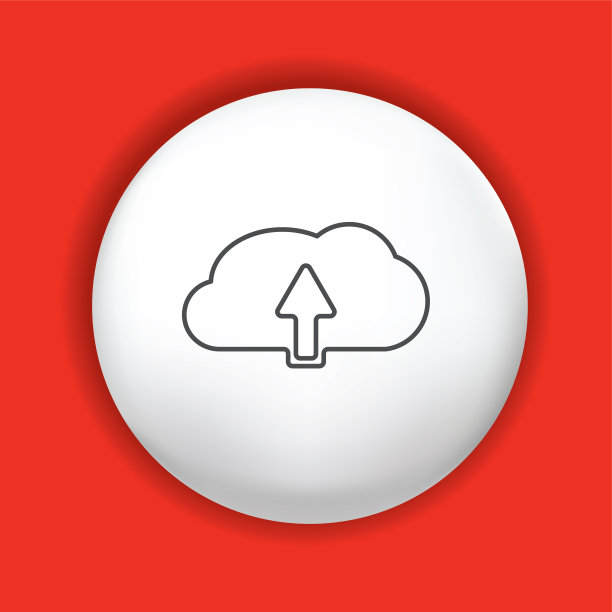 在闪亮的按钮上的细线图标-网站元素图片下载