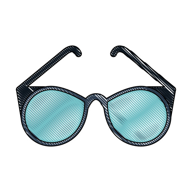 时尚太阳镜孤立素材图片