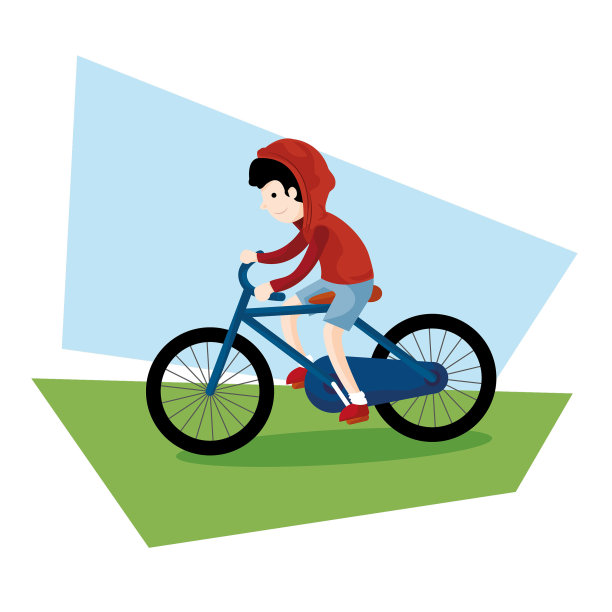 自行车男孩01图片下载