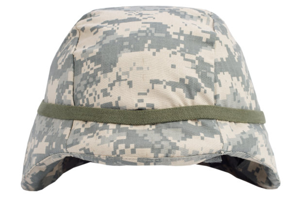 美军凯夫拉头盔，白色背景图片下载