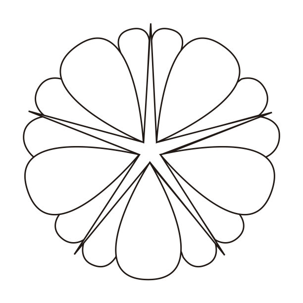 孤立的花大纲图片下载