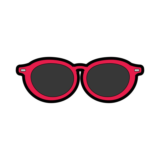 孤立的眼镜设计图片下载