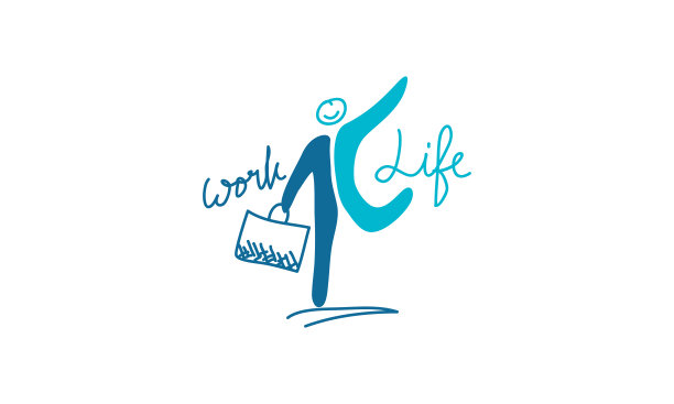 工作生活平衡模板矢量图片下载