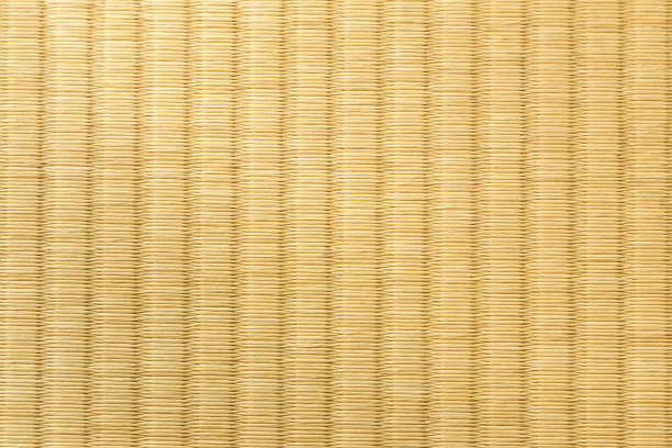 榻榻米的特写，日本传统房间的哑光地板，显示工艺和设计图片下载