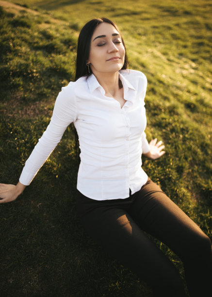 商业女人放松图片下载