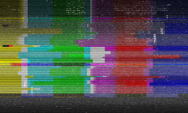 扭曲电视测试彩条抽象插画素材图片