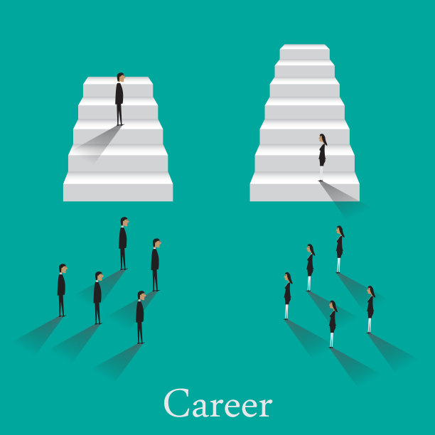 在事业上步步高升的女商人。经营理念图片下载