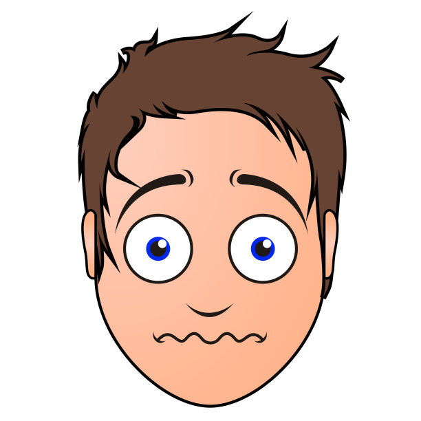 紧张的男人头像图片下载