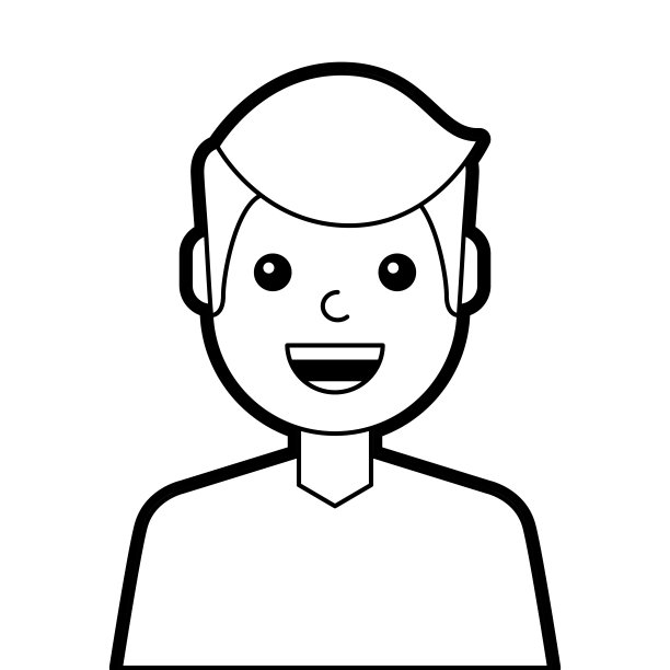 人像男人笑着开心的性格素材图片