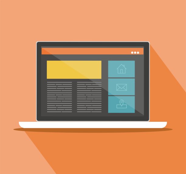 移动PC笔记本电脑上的响应式网页设计。图片下载