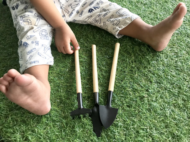 儿童的小园艺工具图片下载