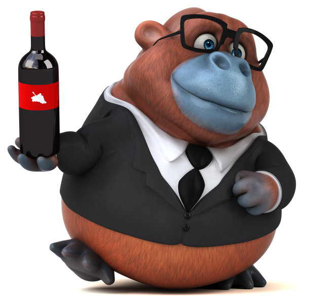 有趣的猩猩Outan - 3D插图图片下载