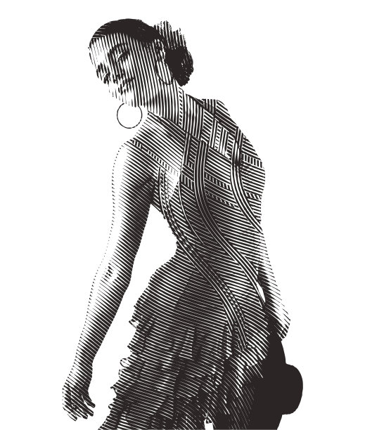 混血女子萨尔萨舞图片下载