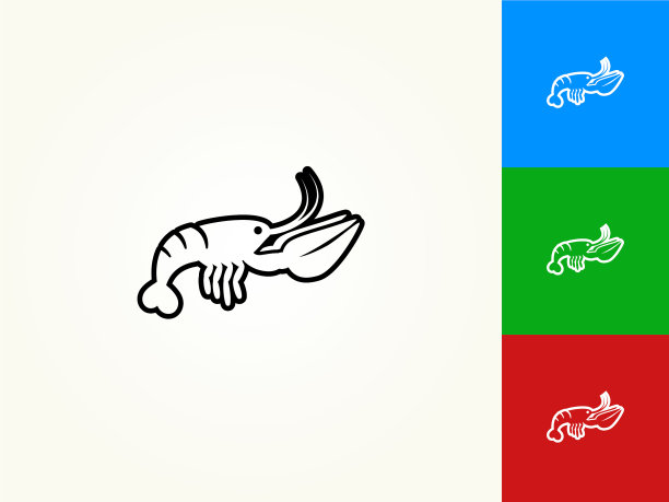 龙虾黑色描线图标图片下载