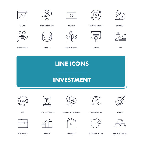 行图标集。投资图片下载