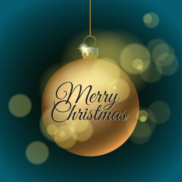 红球和圣诞树。图片下载