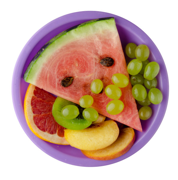 把水果切成片放在盘子里图片下载