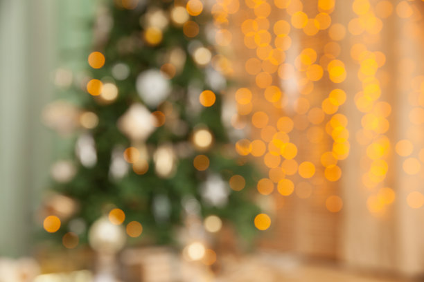 圣诞树装饰新年，圣诞背景图片下载