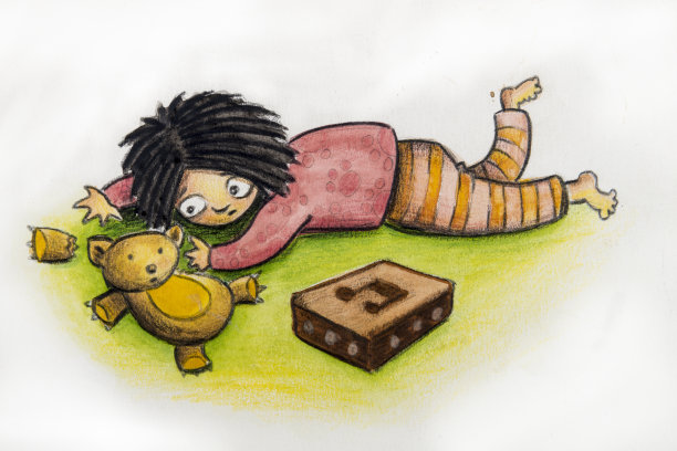 女孩和玩具图片下载