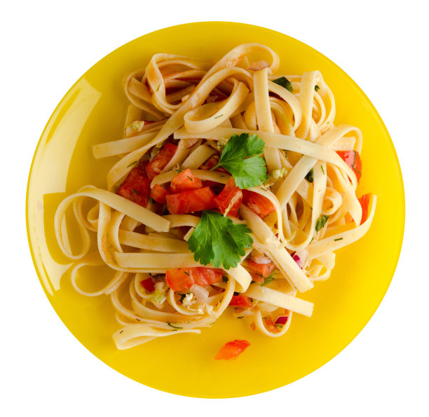 盘子里的意大利面。图片下载