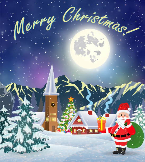 雪村庄景观图片下载