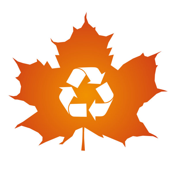 枫叶与循环图标图片下载