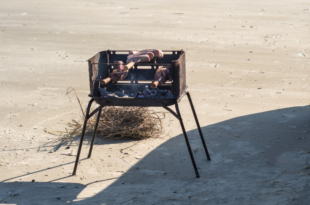 海滩烧烤图片下载