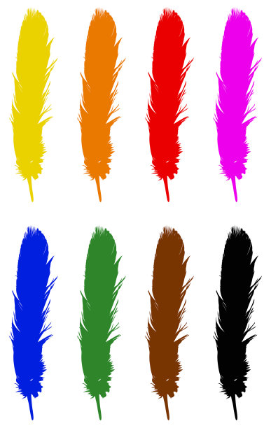 羽毛轮廓图片下载