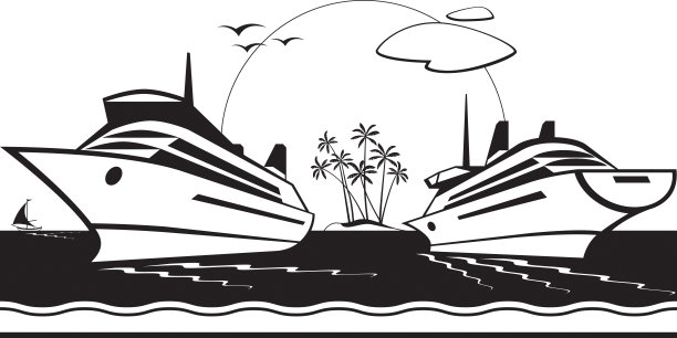 海上的游船图片下载