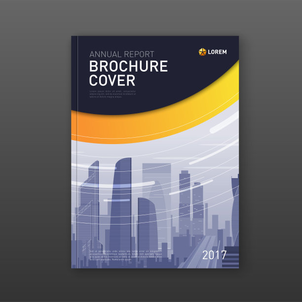 商业宣传册封面设计布局。图片下载