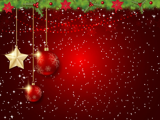 圣诞和新年矢量背景图片下载