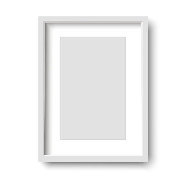 现实的白色框架孤立在白色背景。矢量插图。图片下载
