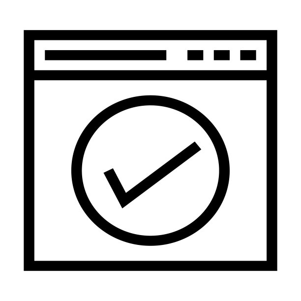 WEB检查细线矢量图标图片下载