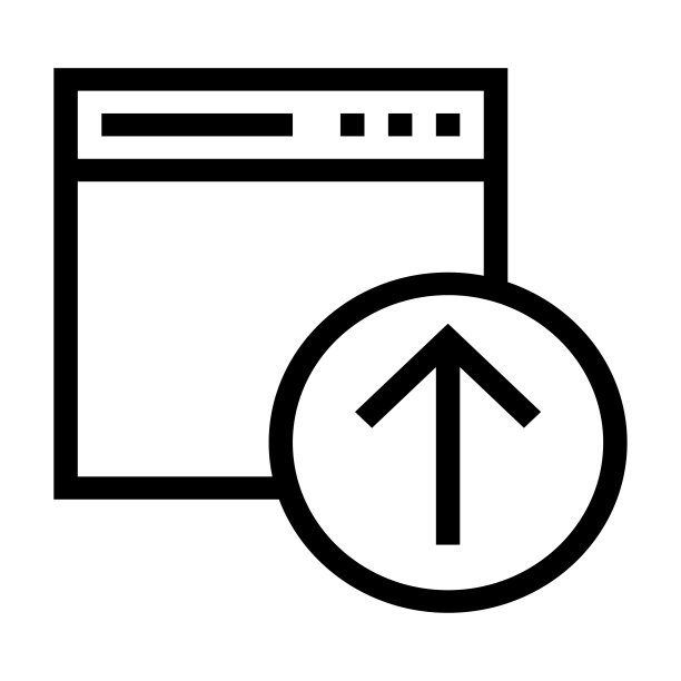 Web上传细线矢量图标图片下载